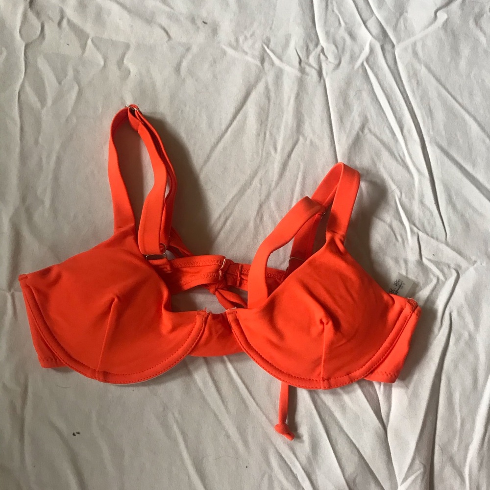 Orange bikini top